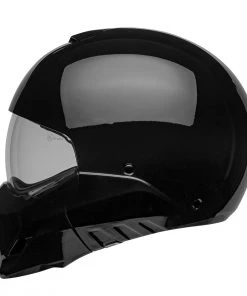 Bell Helmets Bell Broozer ‘Full Face. Open Face. In Your Face’ 2 In 1 Motorcycle Gloss Black Helmet