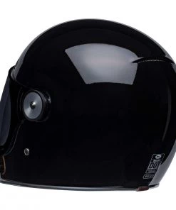 Bell Helmets Riding Gear Bell Bullitt Modern Classic Solid Gloss Black Full-Face Helmet
