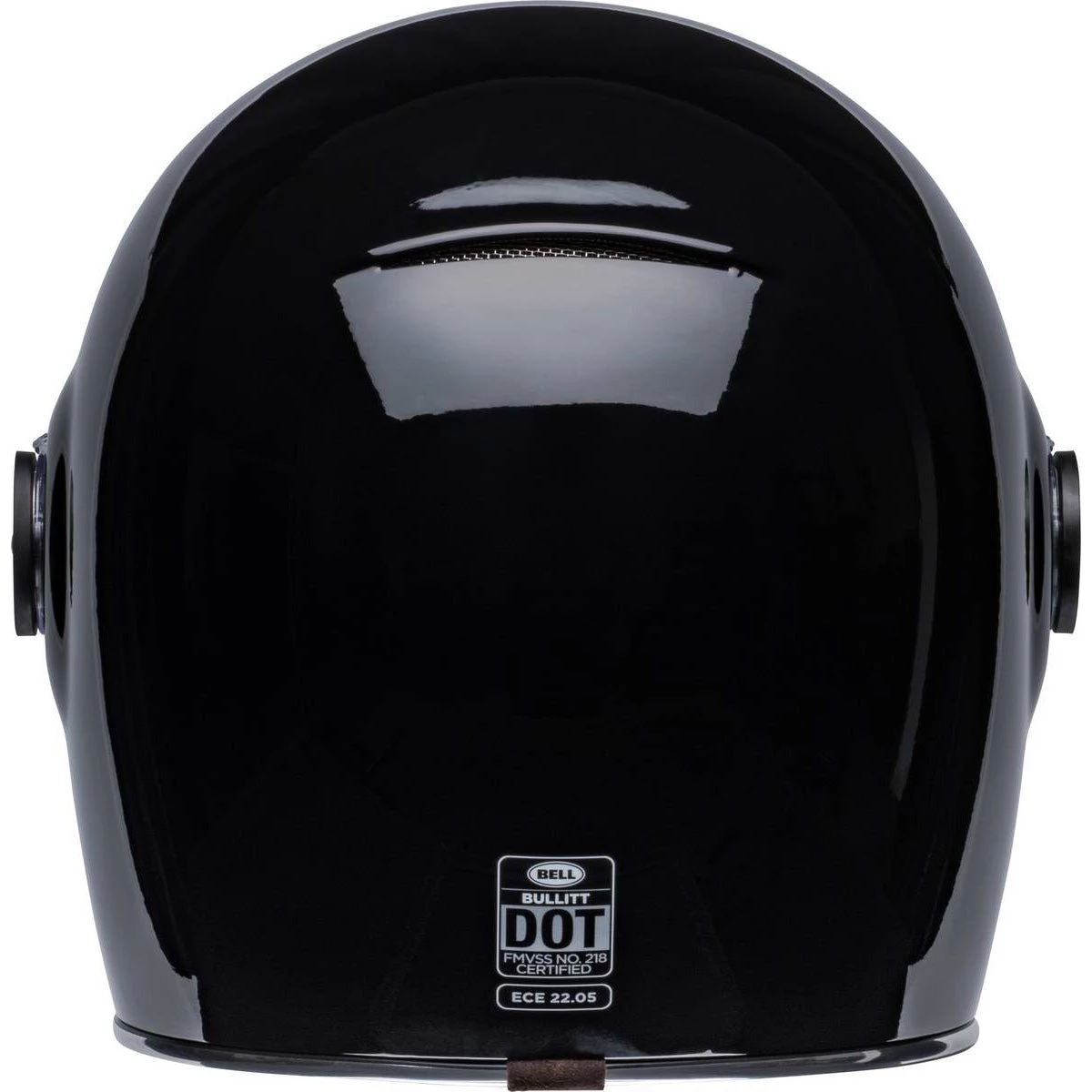 Bell Helmets Riding Gear Bell Bullitt Modern Classic Solid Gloss Black Full-Face Helmet