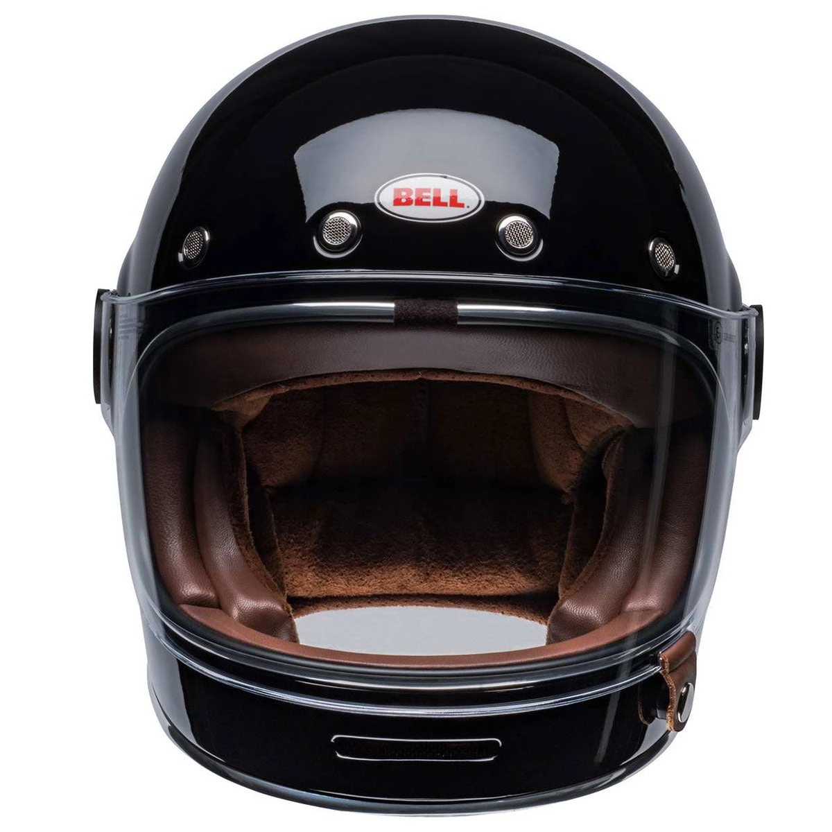 Bell Helmets Riding Gear Bell Bullitt Modern Classic Solid Gloss Black Full-Face Helmet