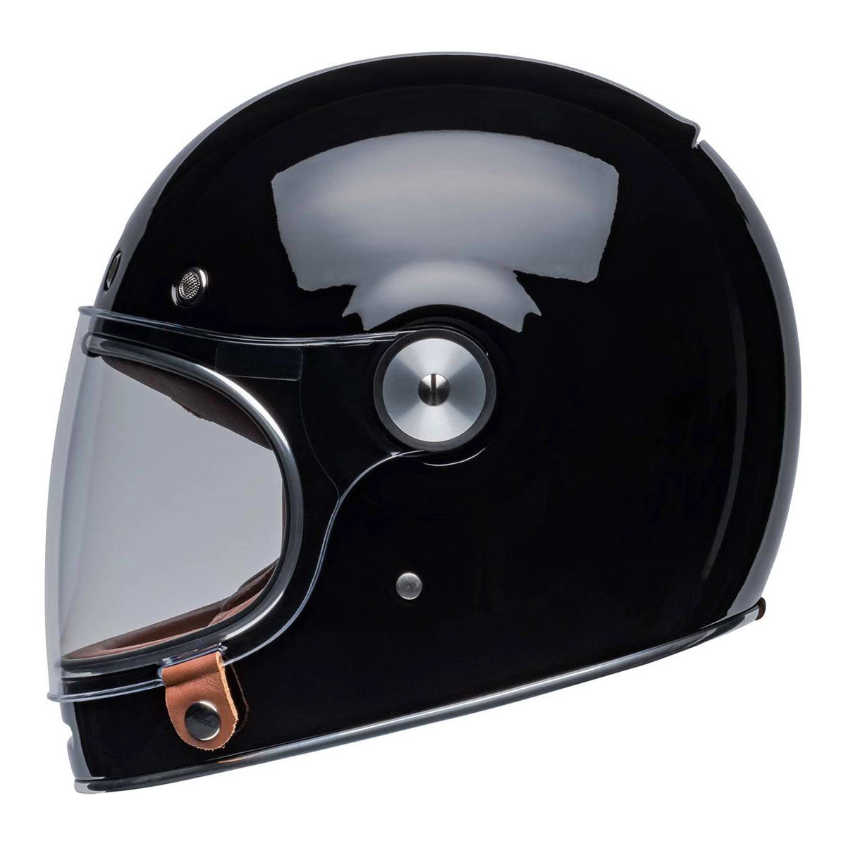 Bell Helmets Riding Gear Bell Bullitt Modern Classic Solid Gloss Black Full-Face Helmet