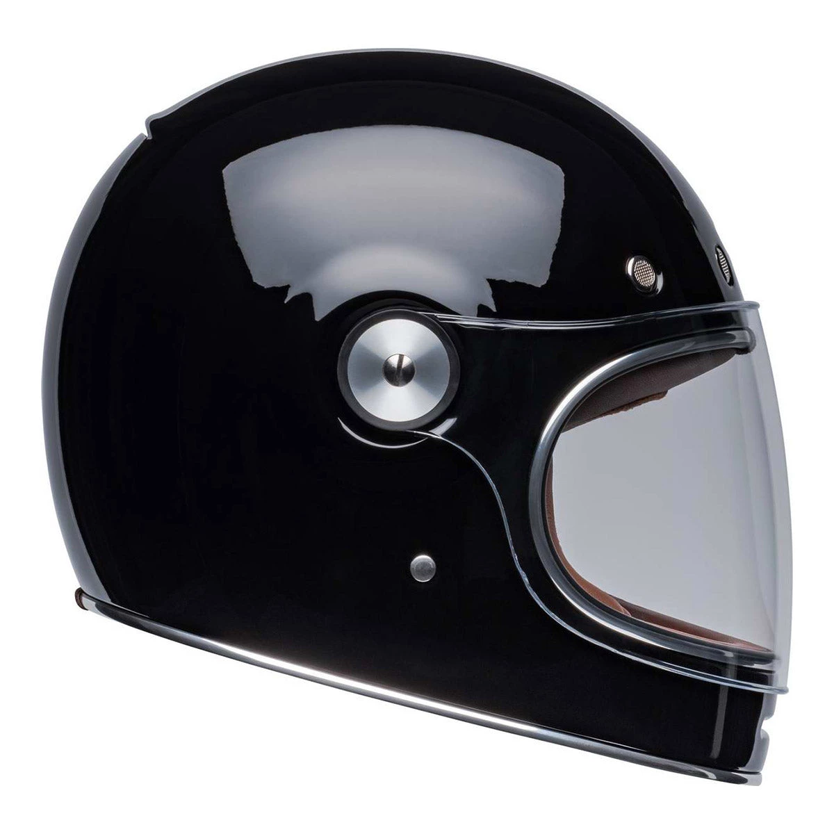 Bell Helmets Riding Gear Bell Bullitt Modern Classic Solid Gloss Black Full-Face Helmet