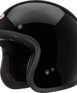 Bell Helmets Bell Custom 500 Solid Black Open Face Helmet