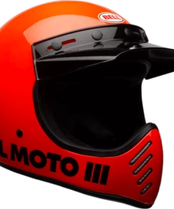 Bell Helmets Riding Gear Bell Moto-3 Fluorescent Orange Full Face Helmet
