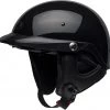 Bell Helmets Bell Pit Boss Gloss Black Half Helmet Riding Gear
