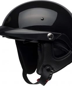 Bell Helmets Bell Pit Boss Gloss Black Half Helmet Riding Gear