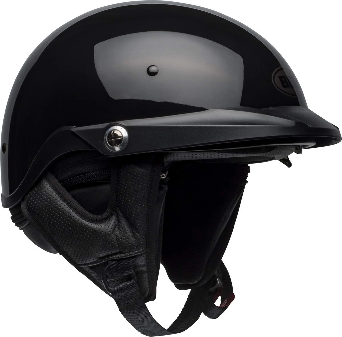 Bell Helmets Bell Pit Boss Gloss Black Half Helmet Riding Gear