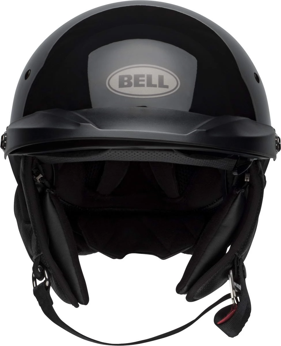 Bell Helmets Bell Pit Boss Gloss Black Half Helmet Riding Gear