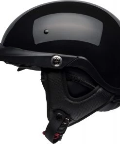 Bell Helmets Bell Pit Boss Gloss Black Half Helmet Riding Gear