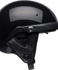 Bell Helmets Bell Pit Boss Gloss Black Half Helmet Riding Gear