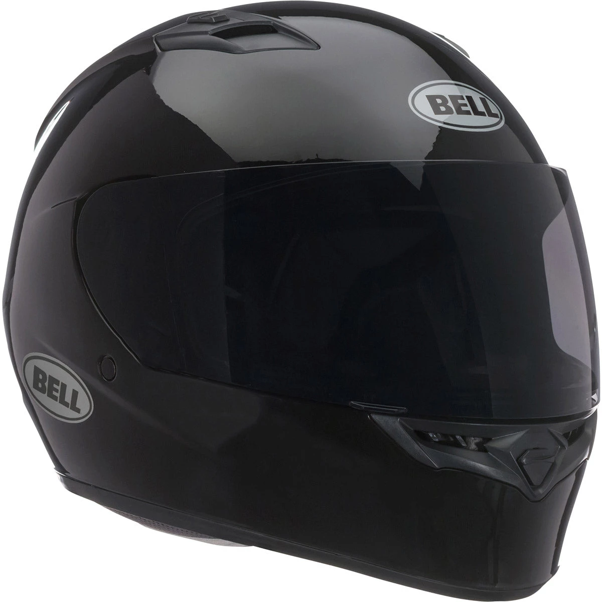 Bell Helmets Riding Gear Bell Qualifier Solid Glossy Black Full Face Helmet