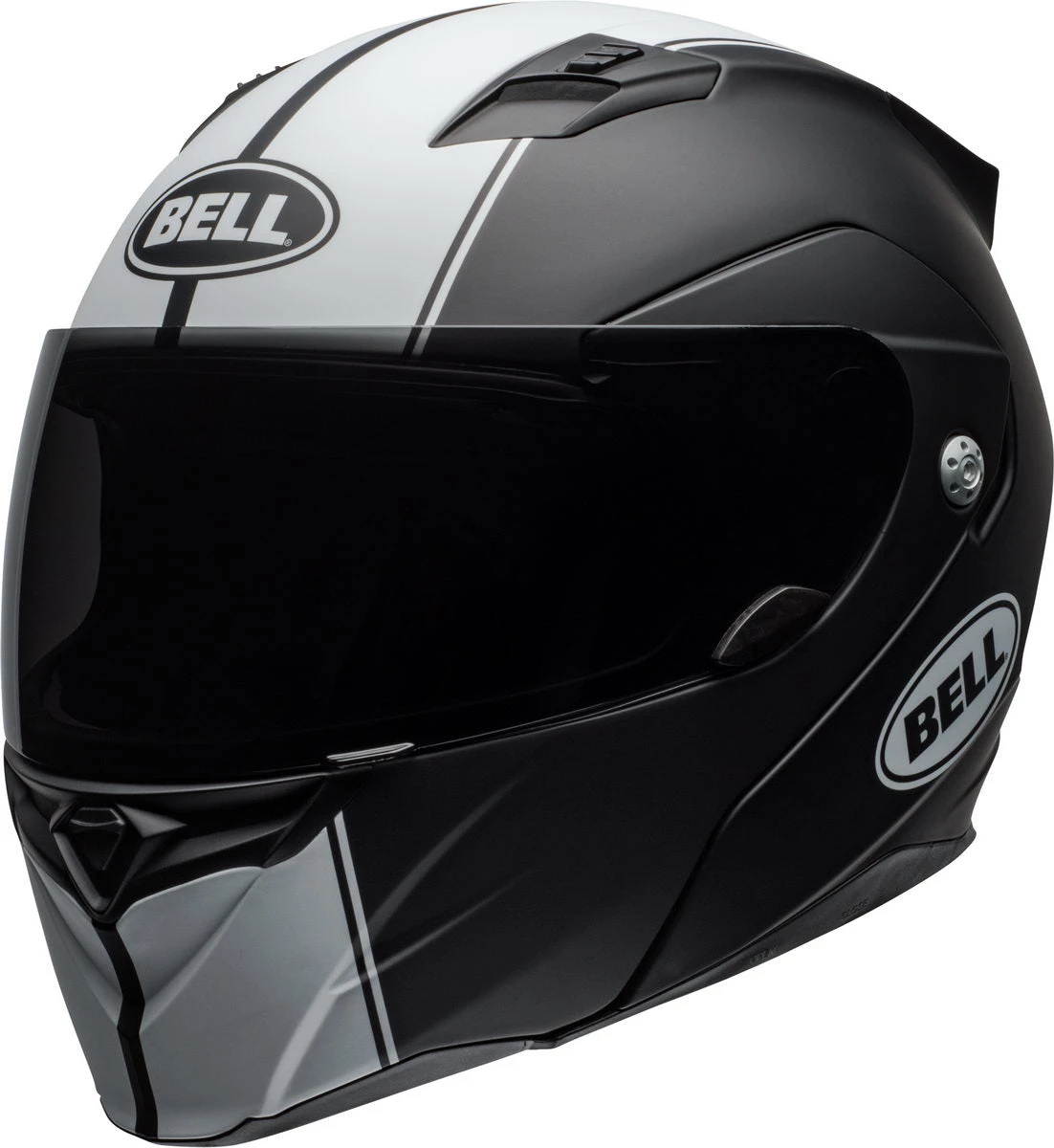 Bell Helmets Bell Revolver Evo Rally Matte Black/White Modular Helmet