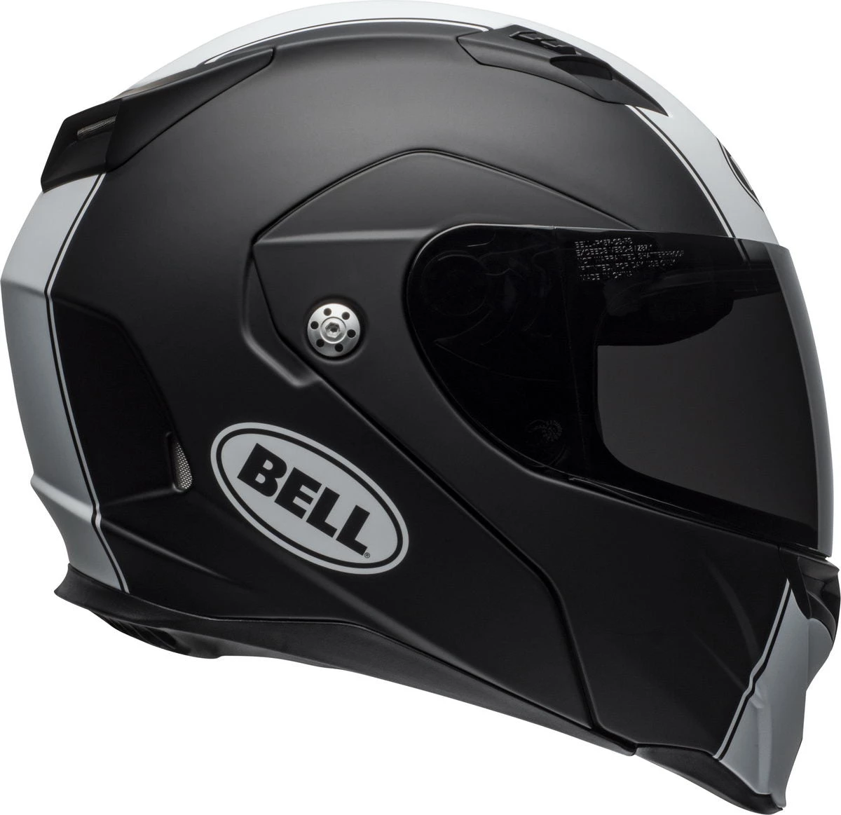 Bell Helmets Bell Revolver Evo Rally Matte Black/White Modular Helmet
