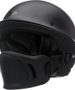 Bell Helmets Bell Rogue 'Built Bell Tough. Innovative Muzzle' Matte Black Half Helmet Riding Gear