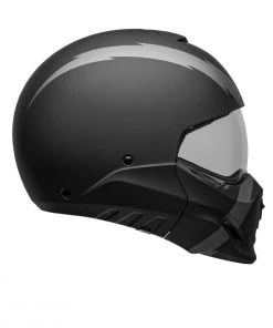 Bell Helmets Riding Gear Bell Broozer ‘Full Face. Open Face. In Your Face’ 2 In 1 Motorcycle Arc Matte Black With Gray Helmet