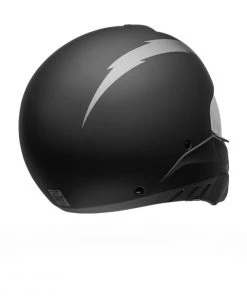 Bell Helmets Riding Gear Bell Broozer ‘Full Face. Open Face. In Your Face’ 2 In 1 Motorcycle Arc Matte Black With Gray Helmet