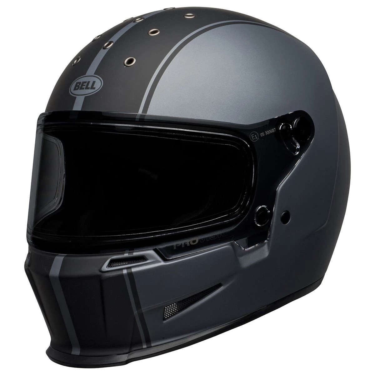 Bell Helmets Bell Eliminator 'Born From Auto, Built For The Street' Full Face Rally Matte Gray And Black Helmet