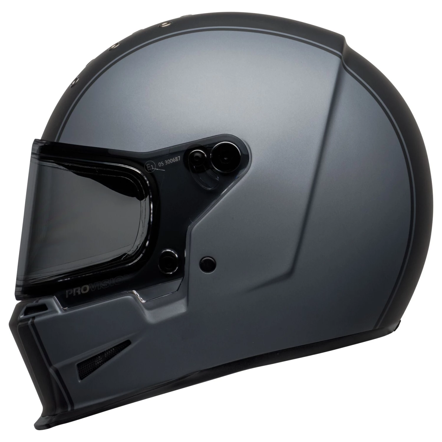 Bell Helmets Bell Eliminator 'Born From Auto, Built For The Street' Full Face Rally Matte Gray And Black Helmet