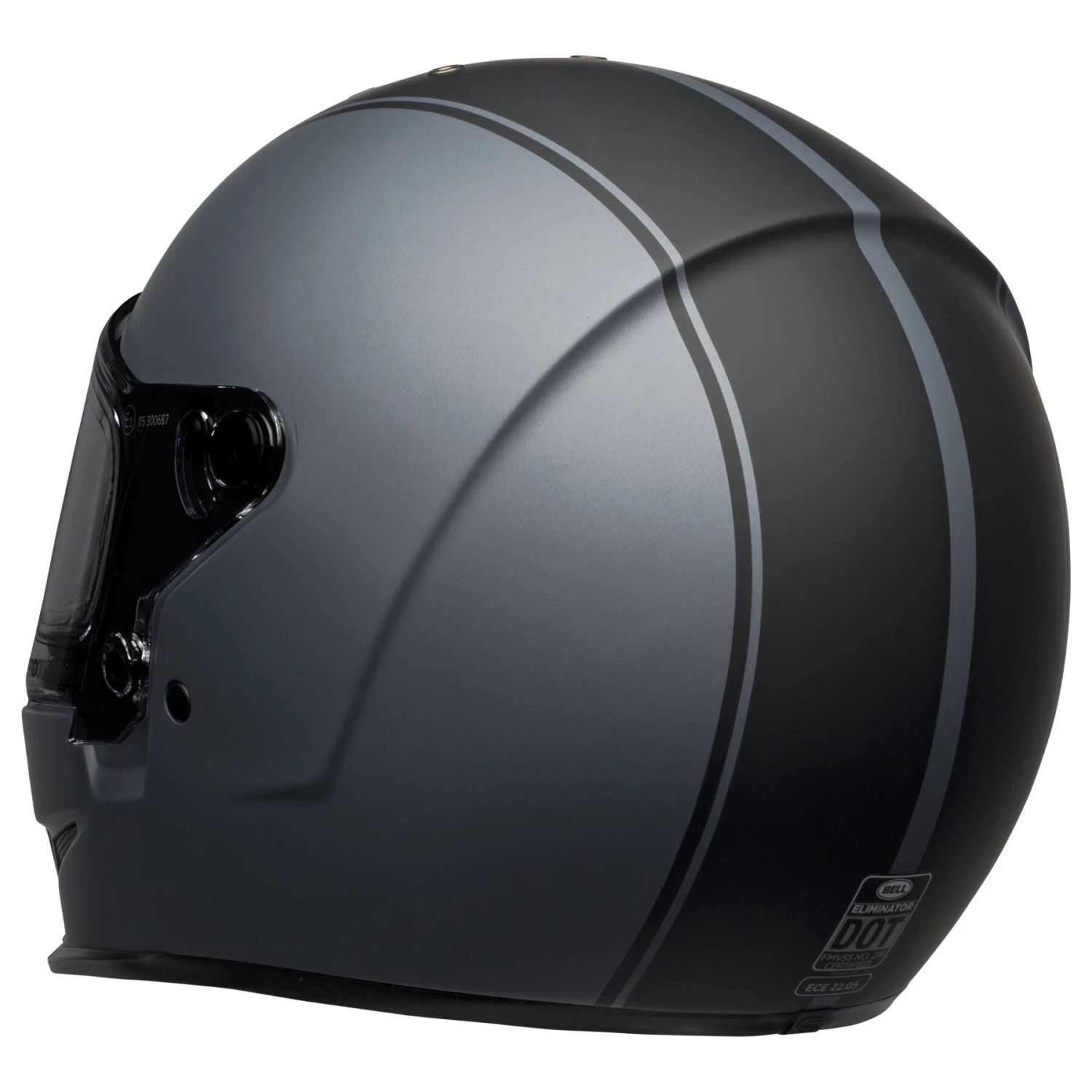 Bell Helmets Bell Eliminator 'Born From Auto, Built For The Street' Full Face Rally Matte Gray And Black Helmet