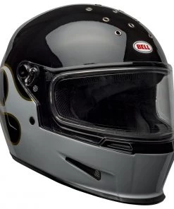 Bell Helmets Riding Gear Bell Eliminator'Born From Auto, Built For The Street' Full Face Stockwell Gloss Black And White Helmet