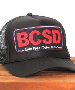 Hot Leathers Official Sturgis BFA2018 Buffalo Chip Take Risks Black Trucker Hat Riding Gear