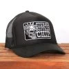 Hot Leathers Riding Gear Official Sturgis BFA2024 Buffalo Chip Spiked Skull Black Trucker Hat