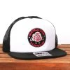 Hot Leathers Riding Gear Official Sturgis BFA2029 Buffalo Chip Rose Snapback White And Black Hat