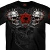 Hot Leathers Official Sturgis BFM1362 Men’s 2020 Sturgis Buffalo Chip Spike Skull Black T-Shirt