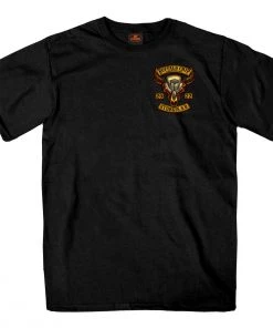 Hot Leathers Official 2022 Sturgis BFM1422 Men’s Sturgis Buffalo Chip 2022 Rocker Design Black T-Shirt