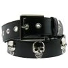 Hot Leathers BLA1042 Leather Belt With Full Skull Riding Gear