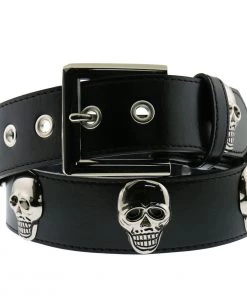 Hot Leathers BLA1042 Leather Belt With Full Skull Riding Gear