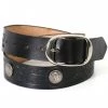 Riding Gear Hot Leathers BLE1008 Buffalo Nickel Black Leather Belt