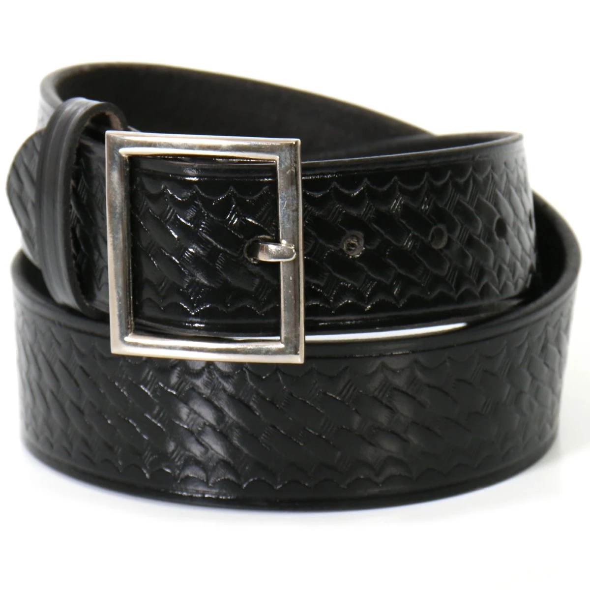 Hot Leathers BLE1017 Basket Weave Genuine Leather Garrison Belt With Removable Buckle