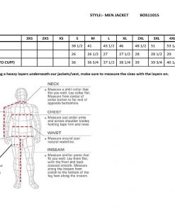 M-BOSS Motorcycle Apparel M Boss Motorcycle Apparel BOS11015 Men's Black Classic Jean Pocket Denim Jacket