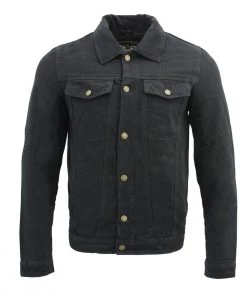 M-BOSS Motorcycle Apparel M Boss Motorcycle Apparel BOS11015 Men's Black Classic Jean Pocket Denim Jacket