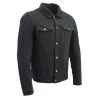 M-BOSS Motorcycle Apparel M Boss Motorcycle Apparel BOS11015 Men's Black Classic Jean Pocket Denim Jacket