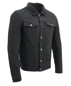 M-BOSS Motorcycle Apparel M Boss Motorcycle Apparel BOS11015 Men's Black Classic Jean Pocket Denim Jacket