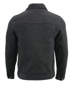 M-BOSS Motorcycle Apparel M Boss Motorcycle Apparel BOS11015 Men's Black Classic Jean Pocket Denim Jacket