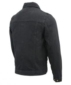 M-BOSS Motorcycle Apparel M Boss Motorcycle Apparel BOS11015 Men's Black Classic Jean Pocket Denim Jacket