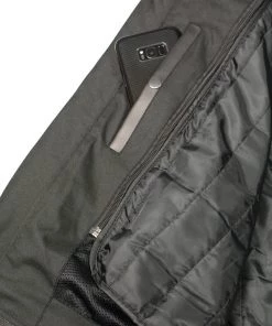 M-BOSS Motorcycle Apparel M Boss Motorcycle Apparel BOS11502 Men's Black Armored Leather Scooter Jacket With Removable Hood Leather Motorcycle Jackets