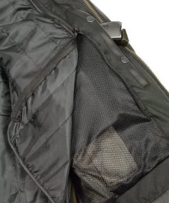 M-BOSS Motorcycle Apparel Leather Motorcycle Jackets M Boss Motorcycle Apparel BOS11504 Men's Distressed Black Leather Moto Jacket With Snap Collar