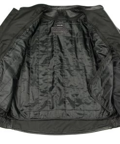 M-BOSS Motorcycle Apparel M Boss Apparel BOS11506 Men's Triple Vent Leather Jacket With Stretch Sides And Armor