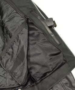 M-BOSS Motorcycle Apparel Leather Motorcycle Jackets M Boss Motorcycle Apparel BOS11509 Men's Black Armored Leather Cafe Racer Jacket