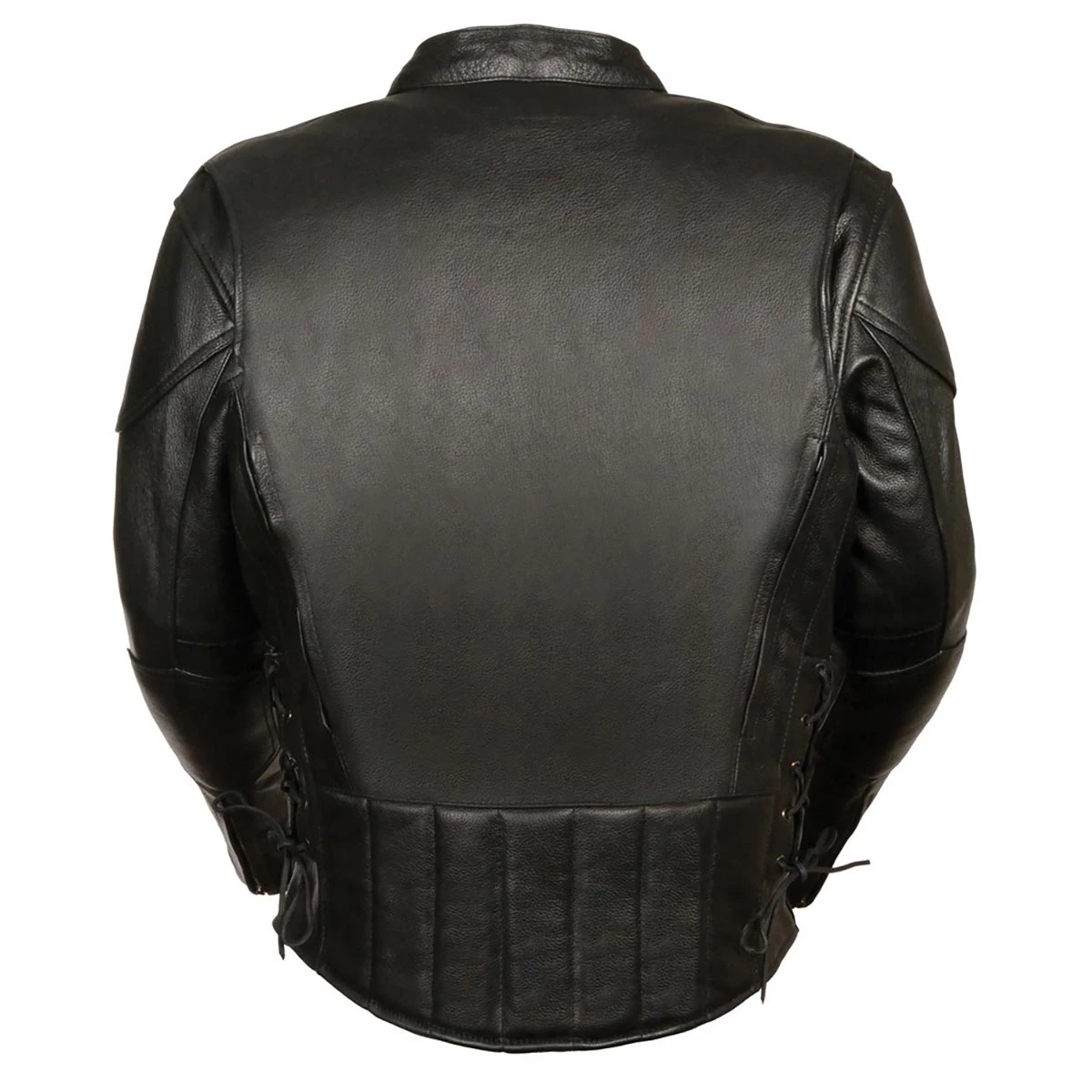 Leather Motorcycle Jackets M-Boss Motorcycle Apparel BOS11511T Men’s ‘Speed’ Big And Tall Black Cowhide Motorcycle Leather Jacket