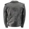 M-Boss Motorcycle Apparel BOS11512 Men’s ‘Classic Eagle Embossed’ M/C Biker Leather Jacket