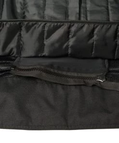 M-BOSS Motorcycle Apparel Motorcycle Jackets M Boss Motorcycle Apparel BOS11700 Black Men's Nylon Racer Jacket With Reflective Piping