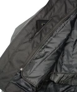 M-BOSS Motorcycle Apparel M Boss Motorcycle Apparel BOS11701 Men's Black And Grey Nylon Racer Jacket With Mesh Panel