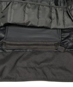 M-BOSS Motorcycle Apparel M Boss Motorcycle Apparel BOS11701 Black And Neon Orange Men's Nylon Racer Jacket With Mesh Panel