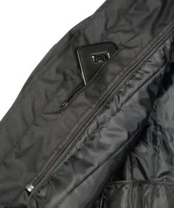 M-BOSS Motorcycle Apparel Motorcycle Jackets M Boss Motorcycle Apparel BOS11703 Black Men's Black Nylon And Mesh Racer Jacket With Reflective Piping