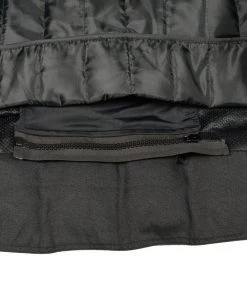 M-BOSS Motorcycle Apparel Motorcycle Jackets M Boss Motorcycle Apparel BOS11703 Black Men's Black Nylon And Mesh Racer Jacket With Reflective Piping